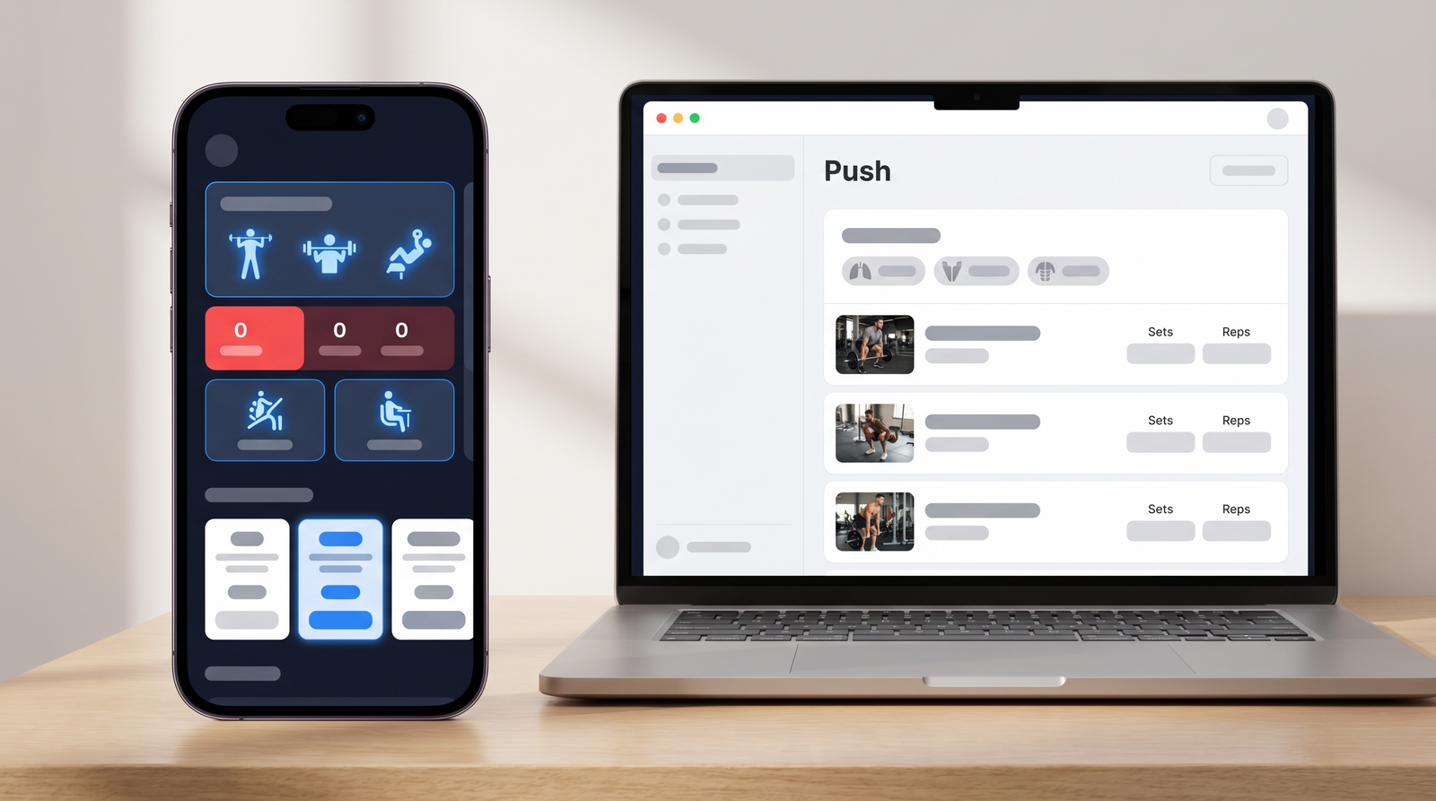 FitnessAI across devices